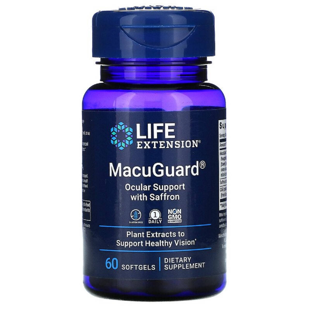

Поддержка Зрения с Шафраном, MacuGuard, Ocular Support with Saffron, Life Extension, 60 Гелевых Капсул