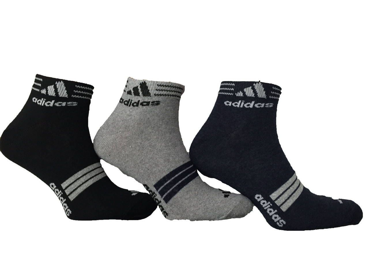 

Носки мужские спорт укороченные Adidas пр-во Турция, Разные цвета