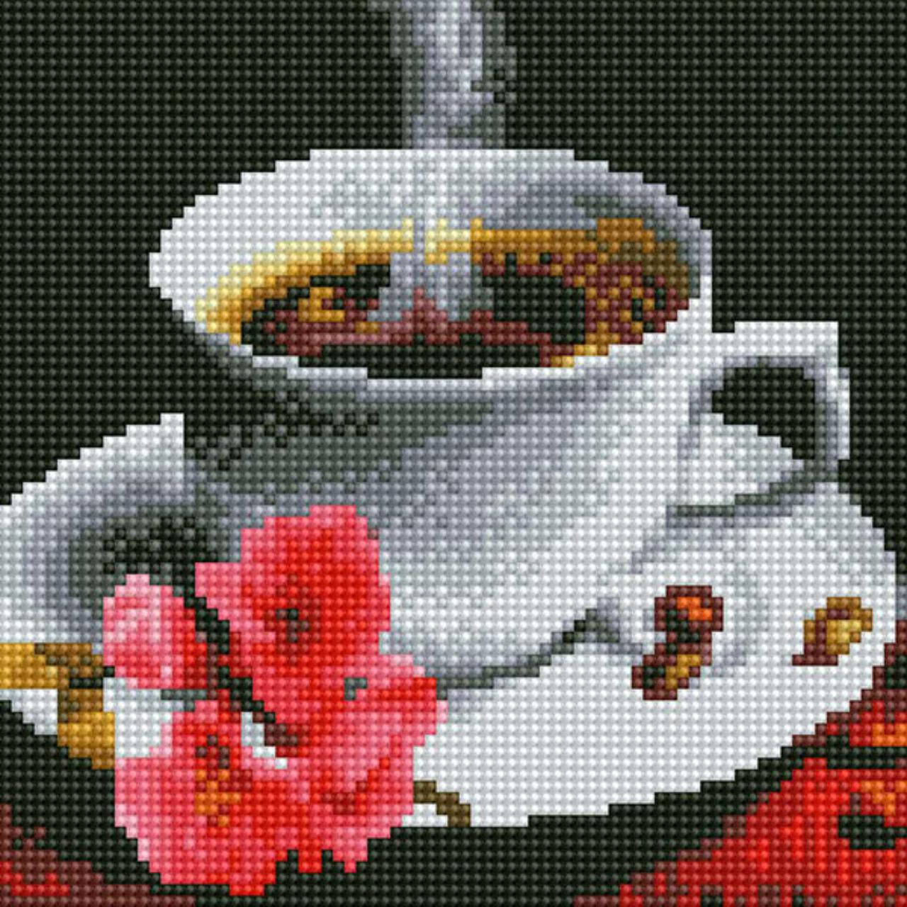 

Алмазная мозаика ColorArt 20х20 Утренний кофе DD1202