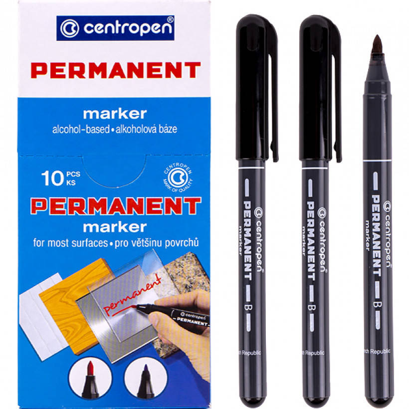 

Маркер перманентний чорний 2836 CENTROPEN, Черный