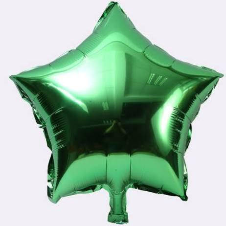 

Шар фольгированный звезда 45см (18") | Зеленый, Зелёный