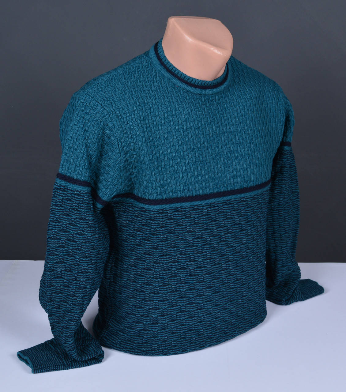 

Мужской джемпер бирюзовый | Мужской свитер Турция 072