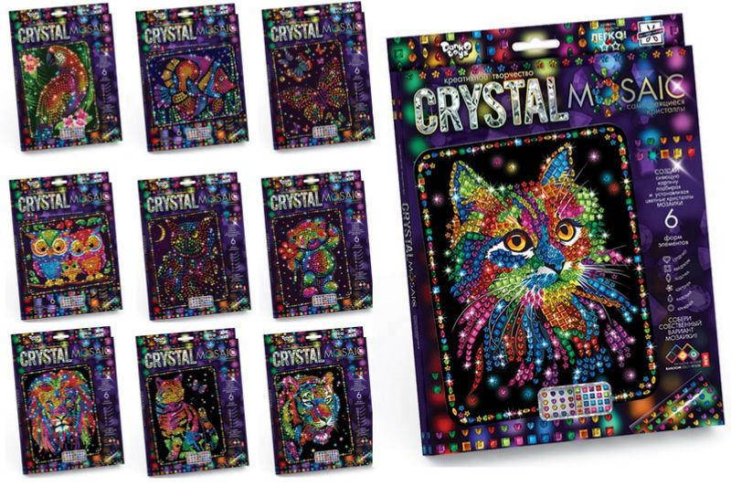 

Набір креативної творчості "CRYSTAL MOSAIC" CRM-01-01,02,03,04...10 DANKO