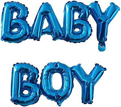 

Фольговані кулі літери "Baby Boy". Колір Блакитний., Голубой