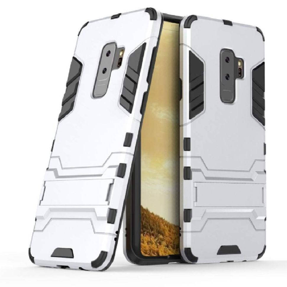 

Чехол Iron для Samsung Galaxy S9 Plus / G965 бронированный бампер Броня Silver