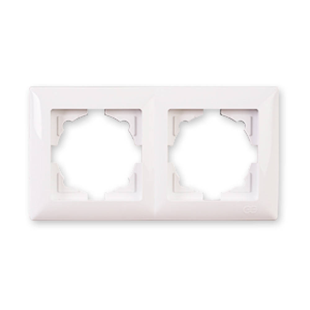 

Рамка двухместная Gunsan Visage VS 28 11 141 горизонтальная белая