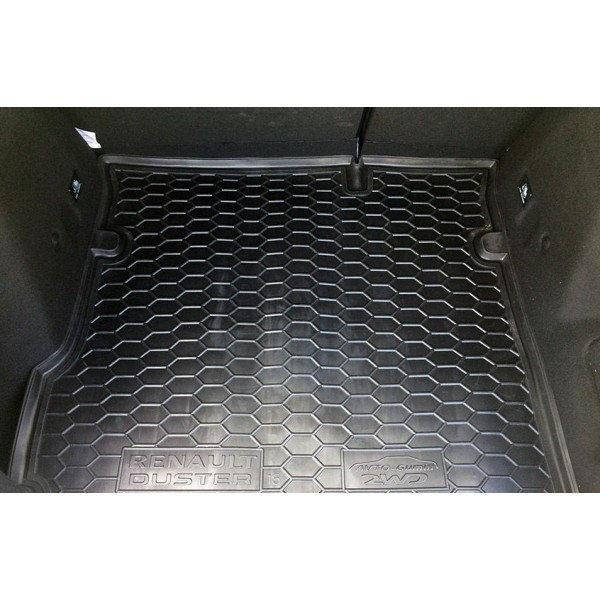 

Коврик в багажник Renault Duster 2WD (Рено Дастер 2WD) с 2018-, Черный