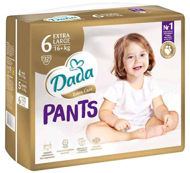 

Подгузники-трусики Dada Extra care 6 (16+кг), Белый