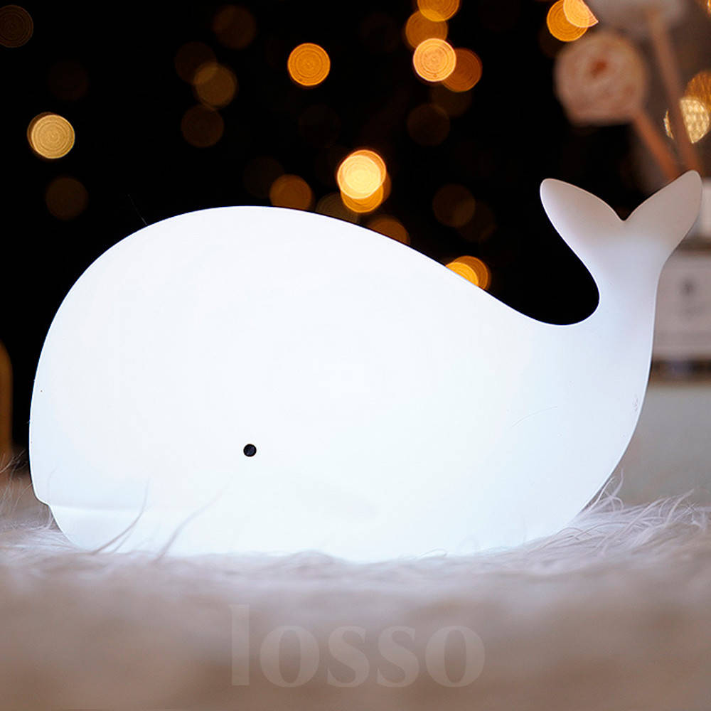 

Ночник детский силиконовый Китенок LOSSO LJC-151, Белый