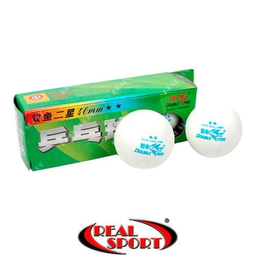 

Теннисные шарики Double Fish 2* ITTF