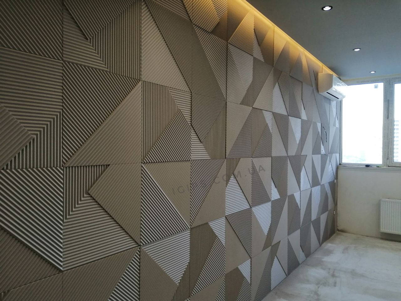 

Гипсовые 3Д панели "Поля" для декорирования стен и отделки потолков 50x50см