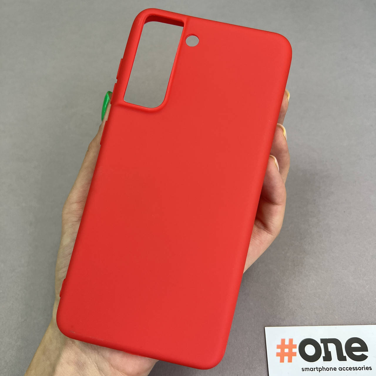 

Чехол для Samsung Galaxy S21 FE силиконовый матовый чехол на телефон самсунг с21 фе красный Plain