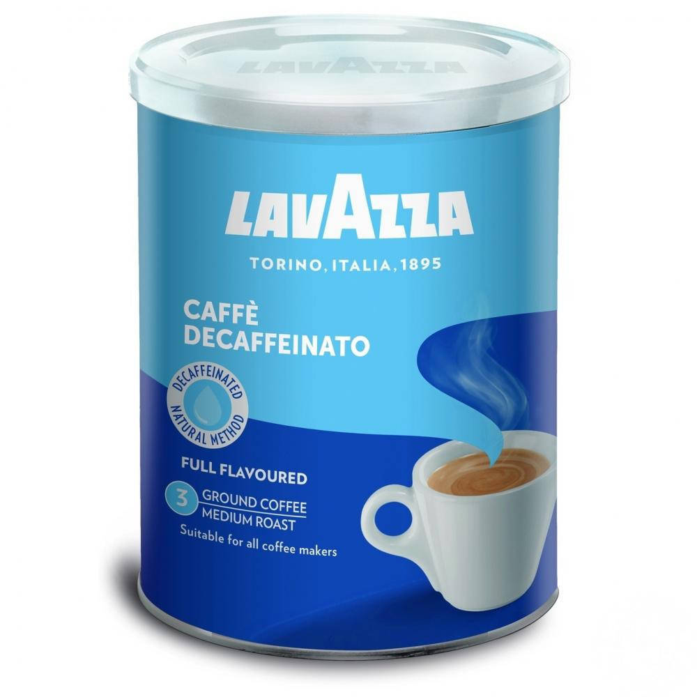 

Кофе молотый Lavazza Decaffeinato 250гр. ж/б