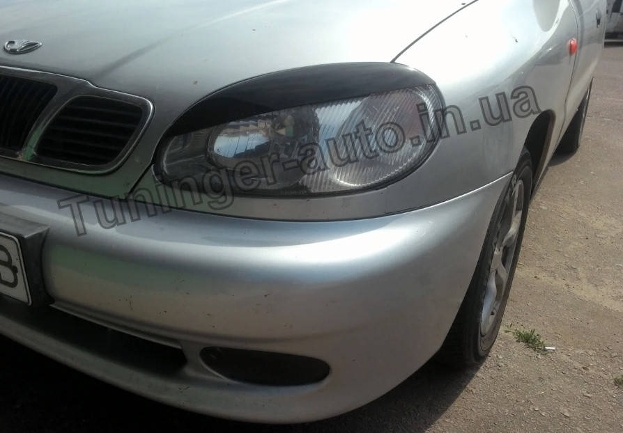 

Реснички на фары Daewoo Lanos/Деу Ланос, Черный