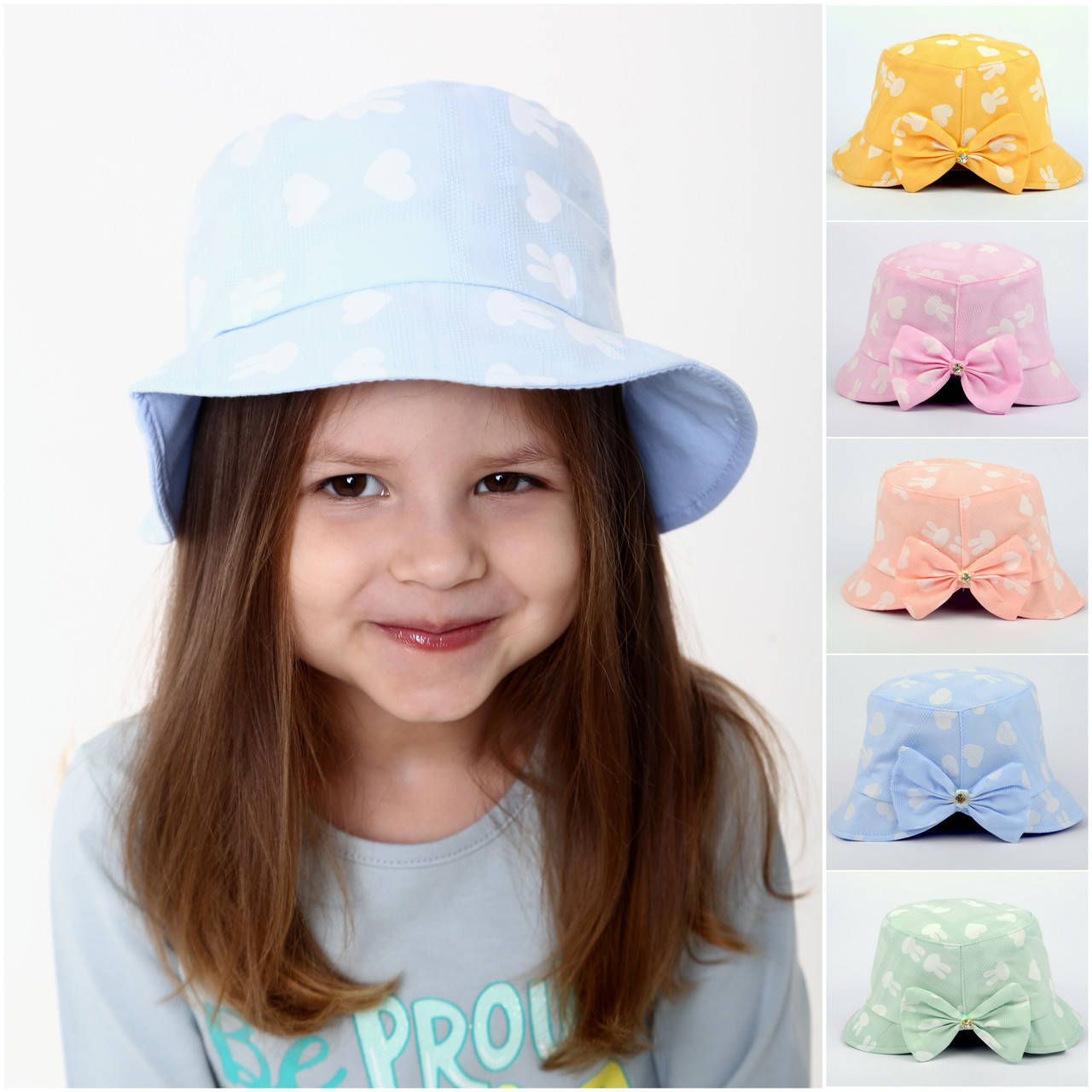 

Панама детская для девочки, Разные цвета