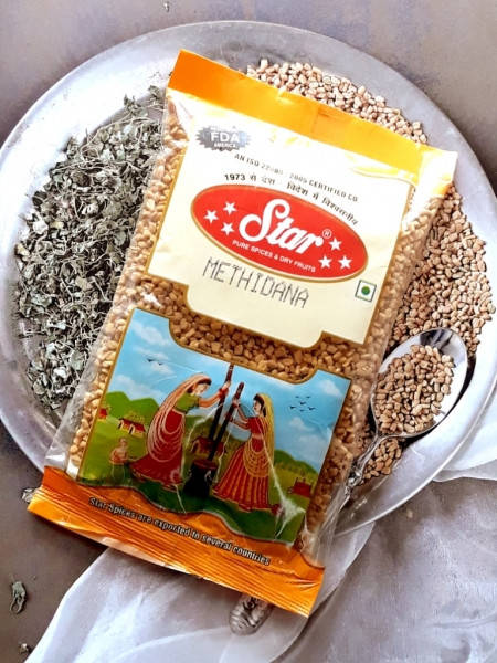 

Methi Dana Шамбала семена, Пажитник, Фенугрек производство Индия 100грамм.