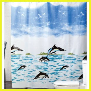 

Шторка для ванной комнаты Black Dolphin, Белый