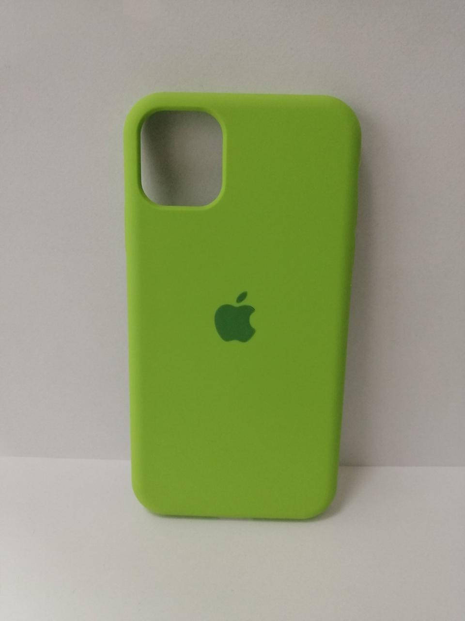 

Чехол на iPhone 11 накладка бампер противоударный Original Soft Touch Green