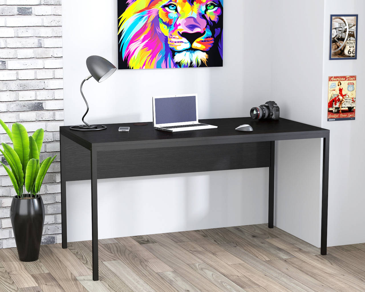 

Стол письменный L-3p Loft design венге луизиана, компьютерный стол L-3p Loft design венге луизиана