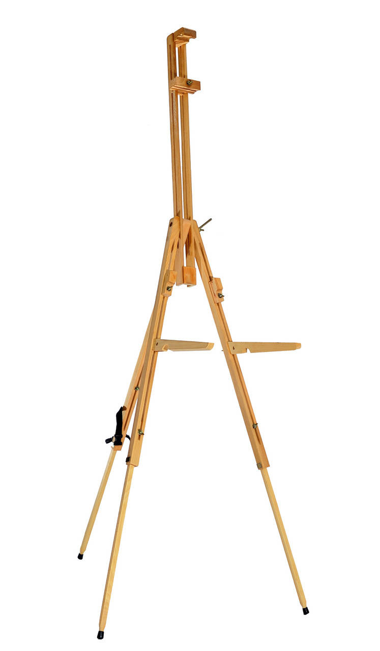 

Мольберт-тренога раскладной двойной с держателем для палитры 185см, Высота холста до 108 см. Бук