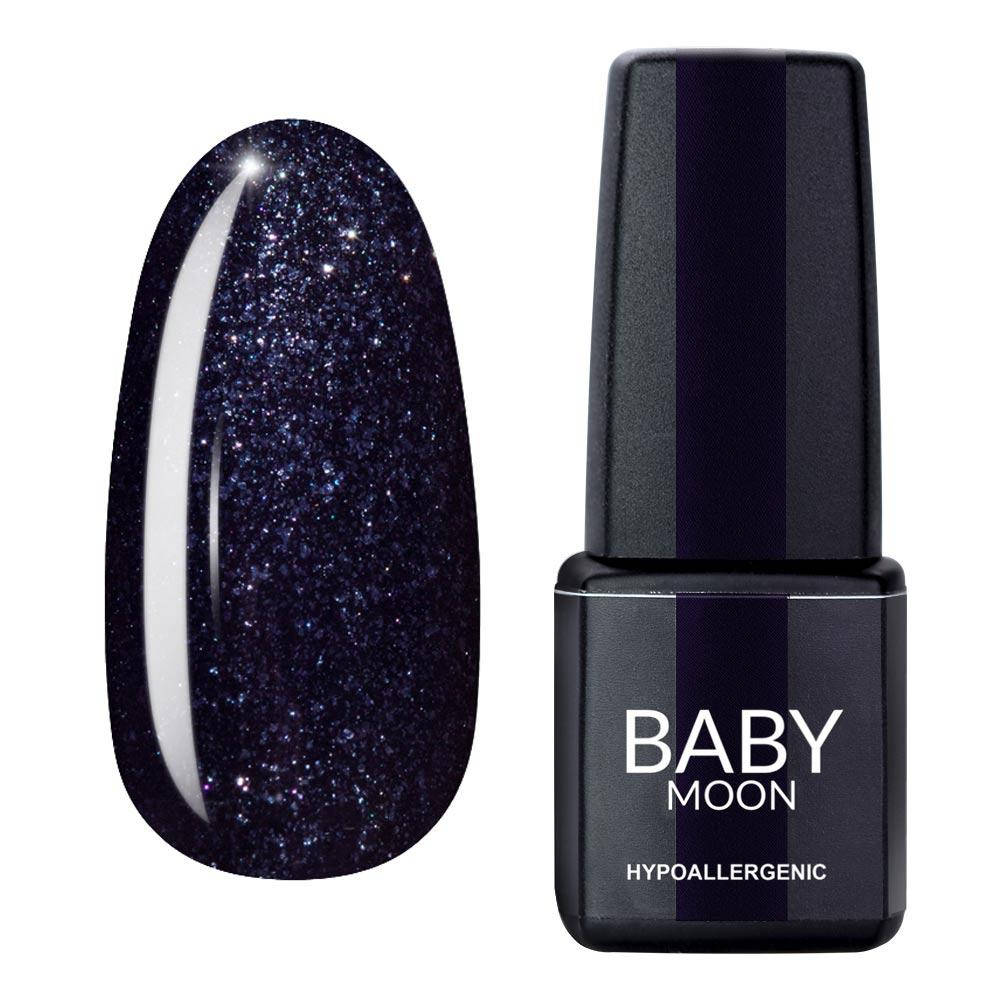 

Гель лак Midnight Baby Moon №08 черный с блестками, 6 мл