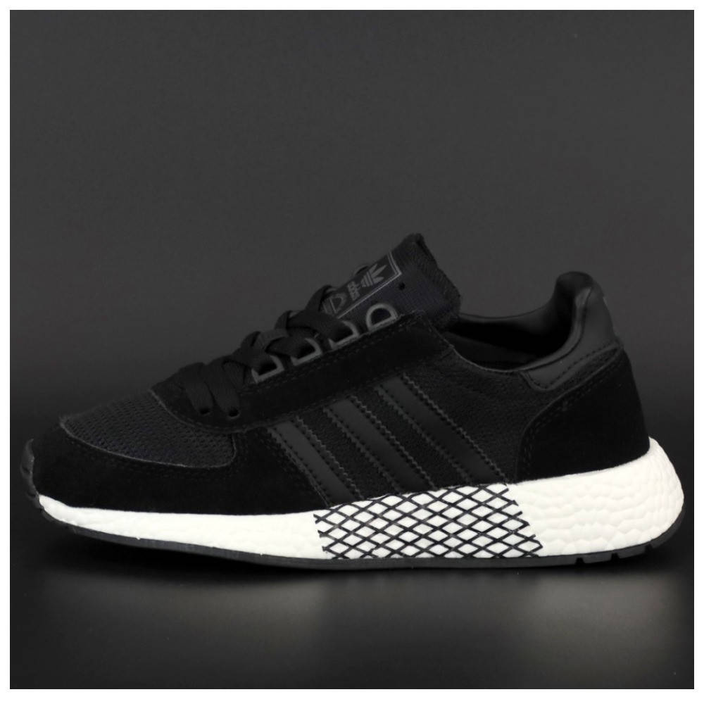 

Мужские / женские кроссовки Adidas Marathon Tech Black, черные кроссовки адидас маратон, Черный