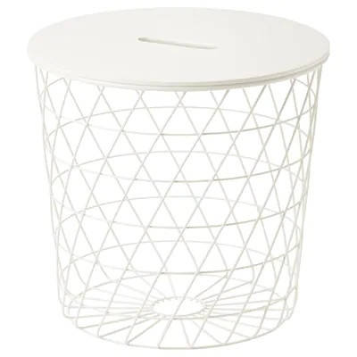 

Журнальный столик IKEA KVISTBRO с местом для хранения 44 см Белый (303.494.52)