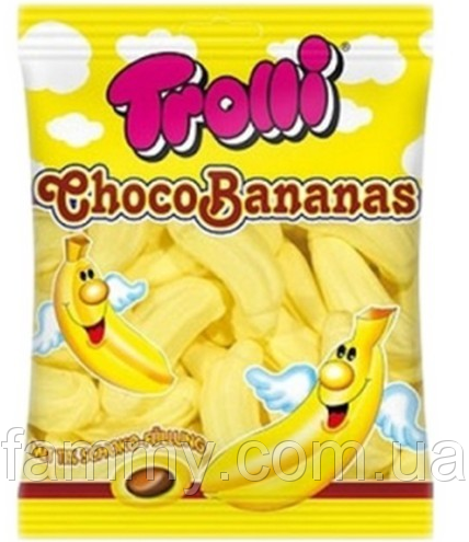 

Маршмеллоу банановое с шоколадной начинкой Trolli Choco Bananas 150г Германия