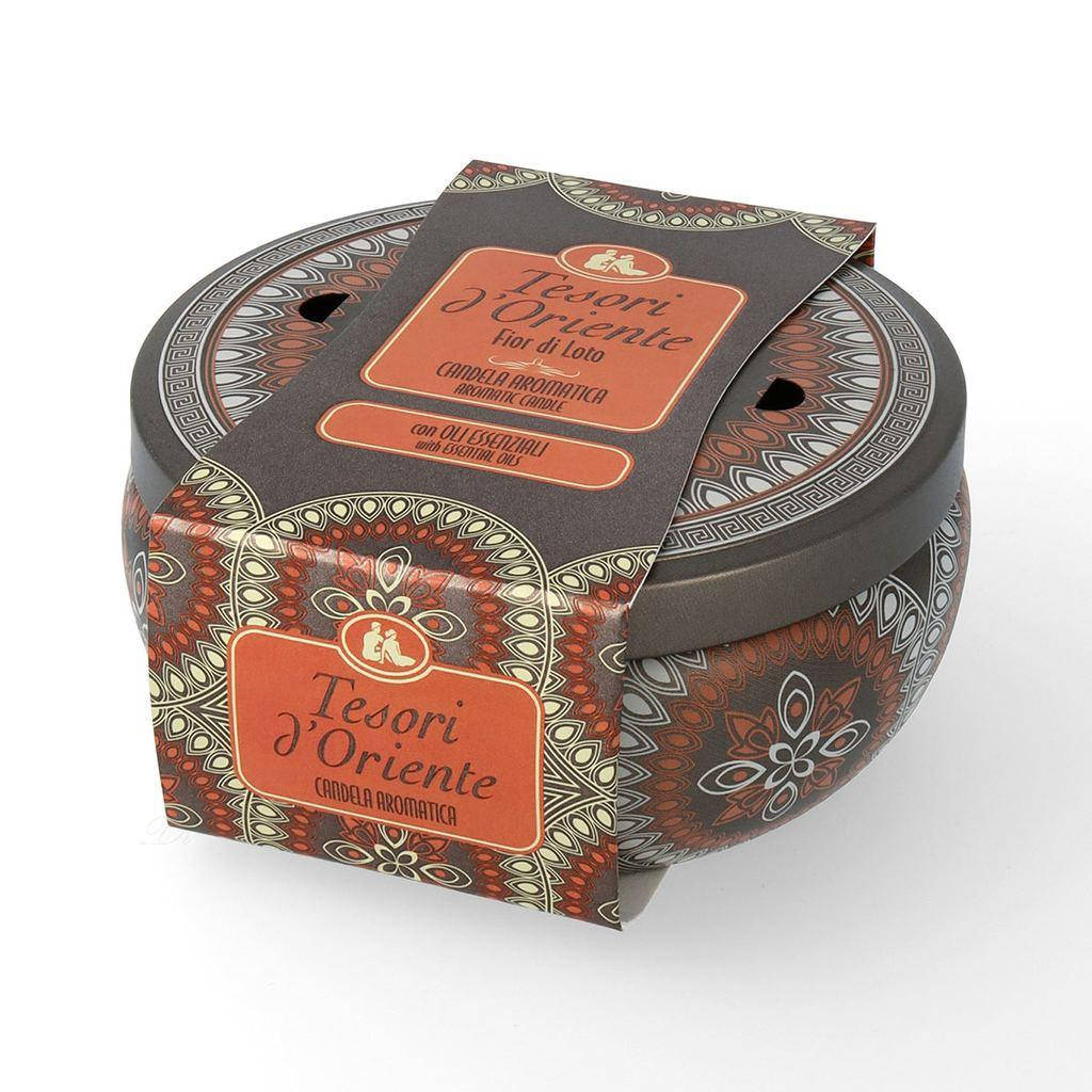 

Ароматическая свеча Tesori d'Oriente Fior di Loto (Цветок Лотоса), 200 г, Бежевый