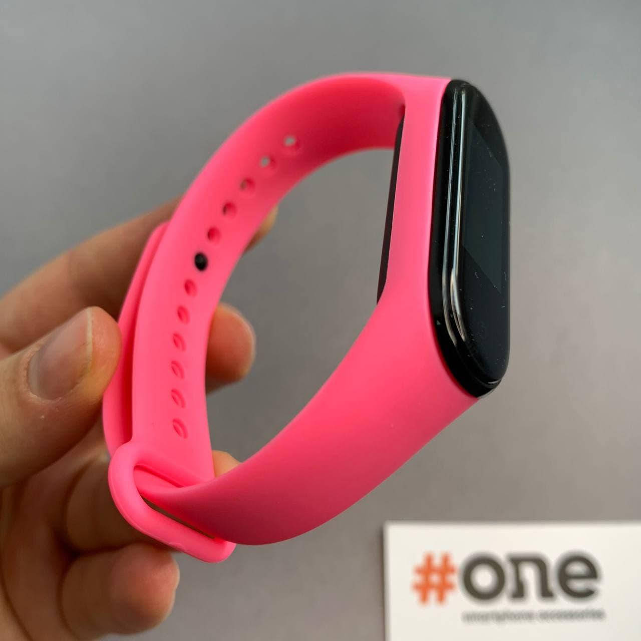

Ремешок для Xiaomi Mi Band 4 силиконовый цветной ремешок для фитнесс трекера браслета ми бенд 4 розовый BND