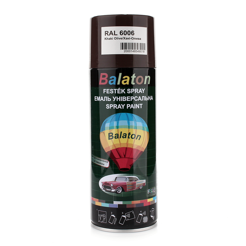 

Краска Balaton 6006 хаки оливковый 400мл