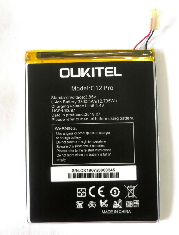 

Оригинальный аккумулятор ( АКБ / батарея ) для Oukitel C12 Pro 3300mAh
