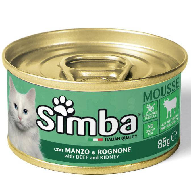 

Monge Simba Cat Wet Mousse Мус для взрослых кошек телятина 85 гр