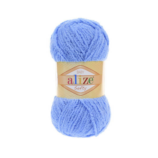 

40 Пряжа Alize Softy голубой