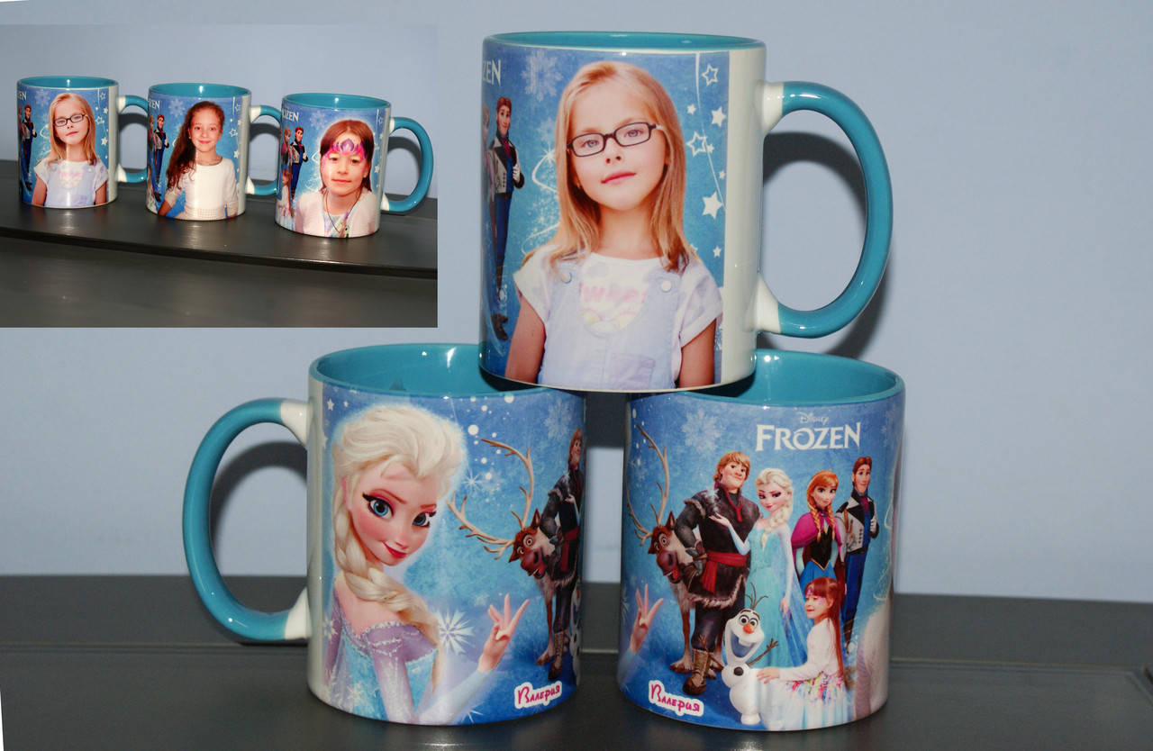 

Цветная чашка Фроузен с Вашим фото