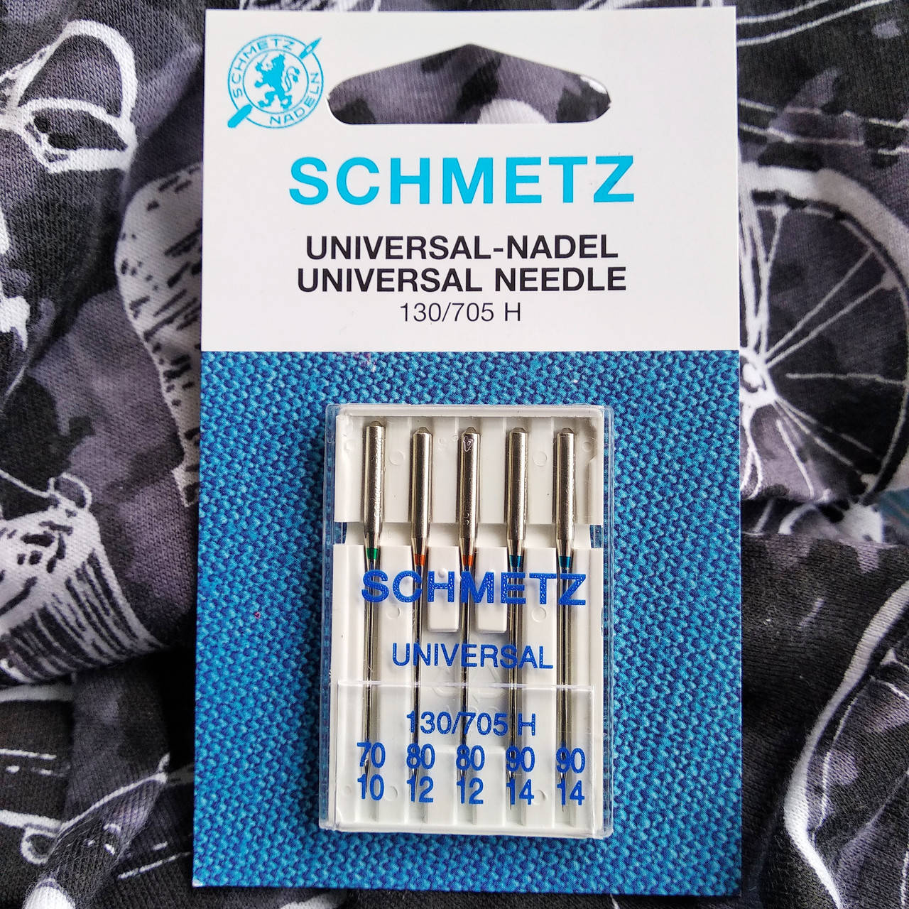 

Голки побутові, Schmetz універсальні MIX на 5 голок: 70(1), 80(2), 90(2)