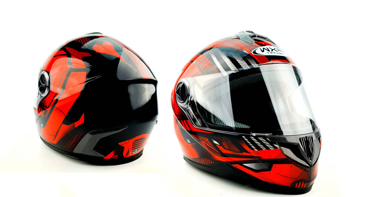 

Шлем для мотоциклов HF-122 BLACK IRON глянец, Черный
