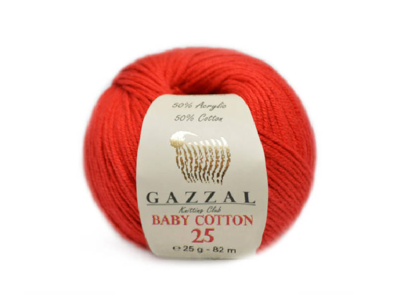 

Gazzal Baby Cotton-25, Красный №3443