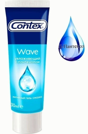 

Гель-смазка Contex WAVE увлажняющая с пантенолом. 30 мл