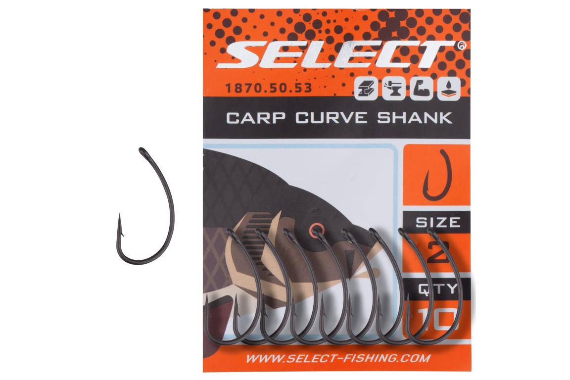 

Крючки Select Carp Curve Shank №8 (10 шт/уп)