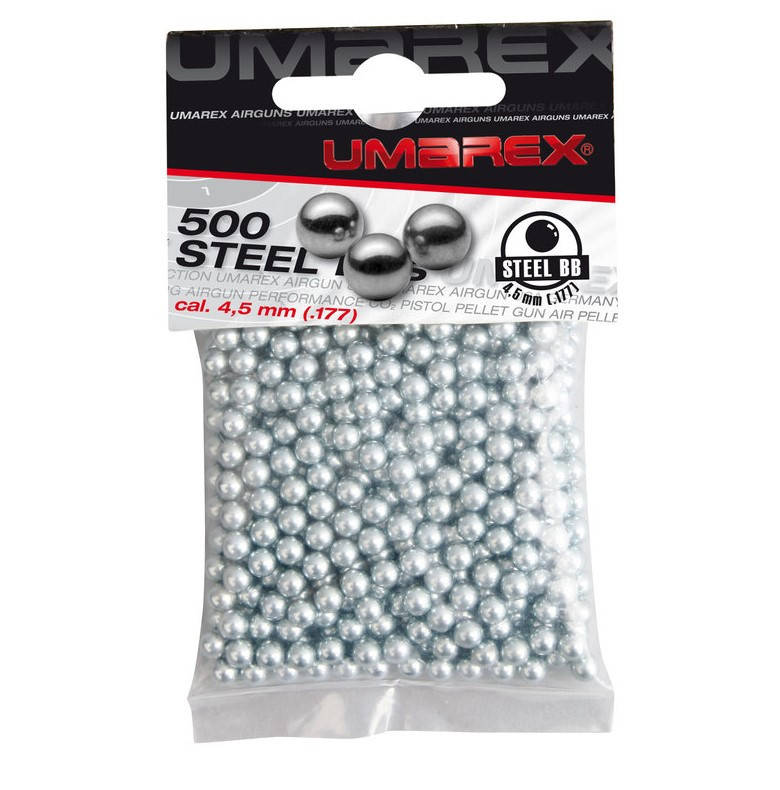 

Шарики стальные никелированные Umarex Steel BBs, 500 шт