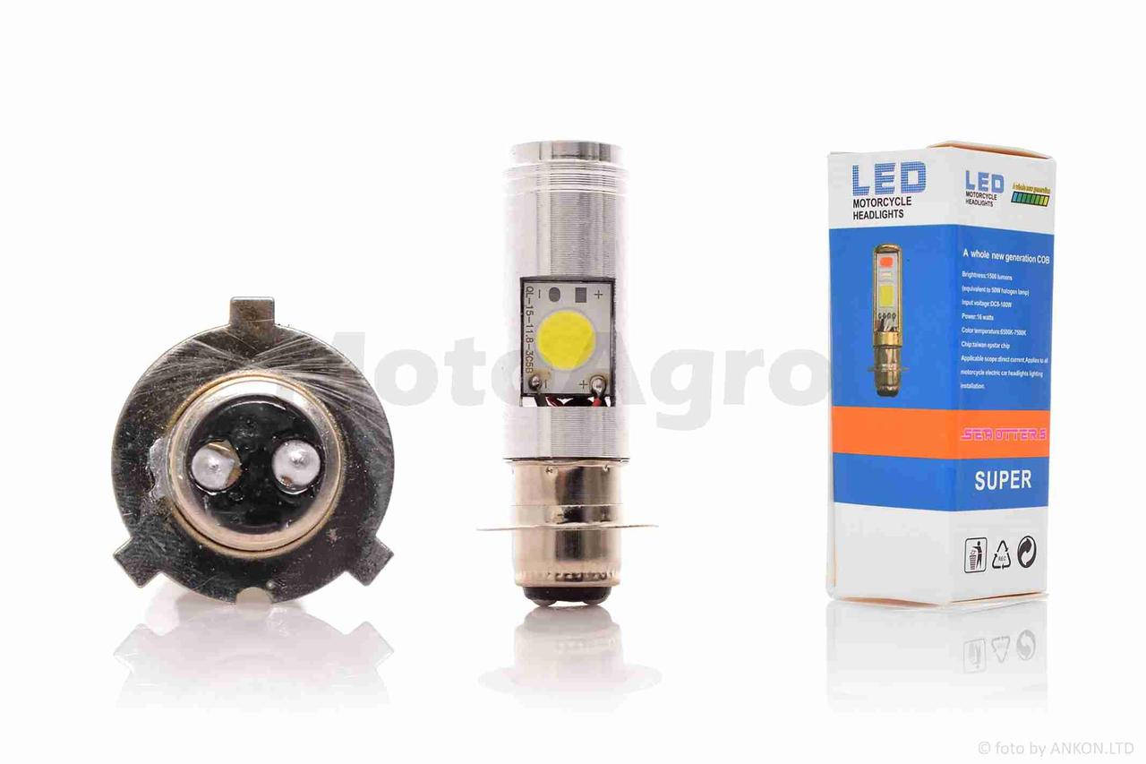

Лампа фары диодная P15D-25-3 12V 35/35W 3 уса, 2 кристалла #3