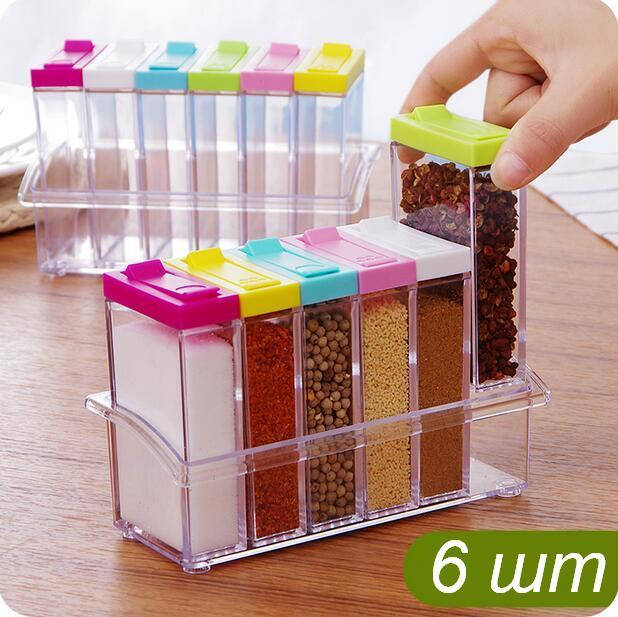 

Набір для спецій Seasoning Six Piece Set, Прозрачный