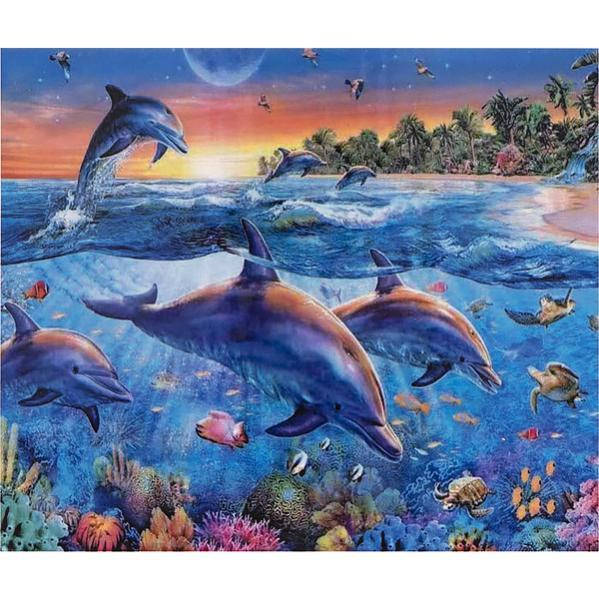 

Алмазная мозаика 30х40 см DIY Дельфины (SM 73542)