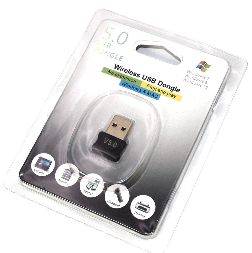 

Bluetooth адаптер приемник 5.0 USB Внешний Mini Dongle для ПК и ноутбука