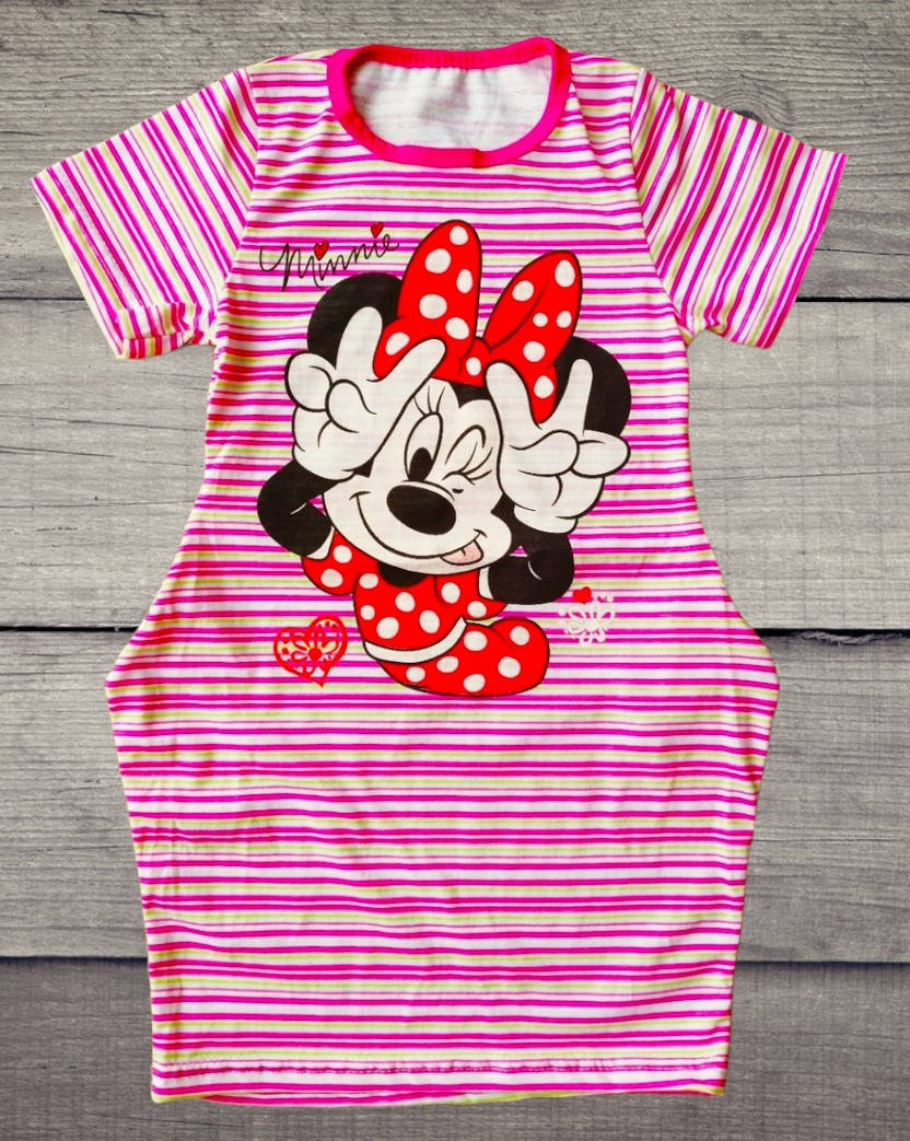 

Детское платье с боковыми карманам Минни Маус