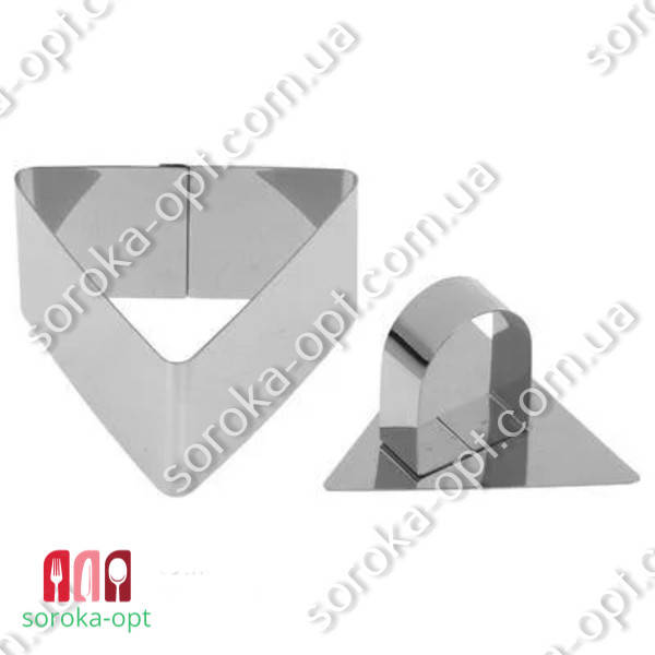 

ФОРМА ДЛЯ ГАРНИРА И ДЕСЕРТОВ "ТРЕУГОЛЬНИК С ПРЕССОМ", Светло-серый