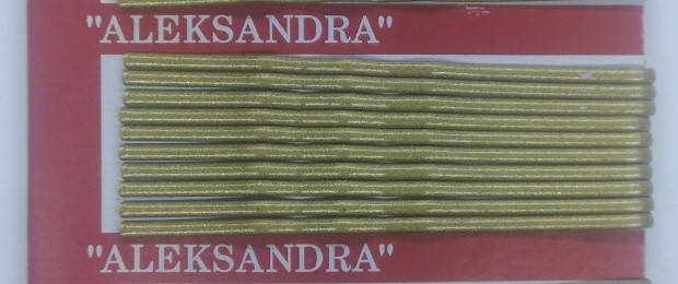 

Невидимки для волос Александра золотистые 55мм, Золотистый