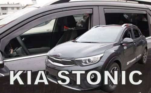 

Дефлекторы окон (ветровики) KIA STONIC 5D 2017R.→(OT)
