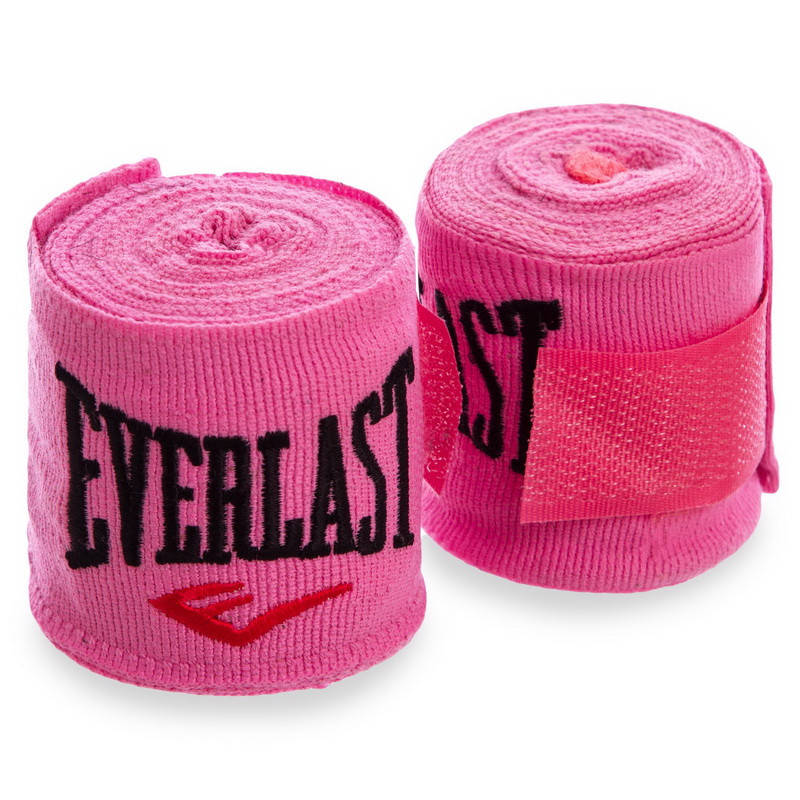 

Бинты боксерские эластичные 3 м Everlast (2шт) MA-5465-3 розовый
